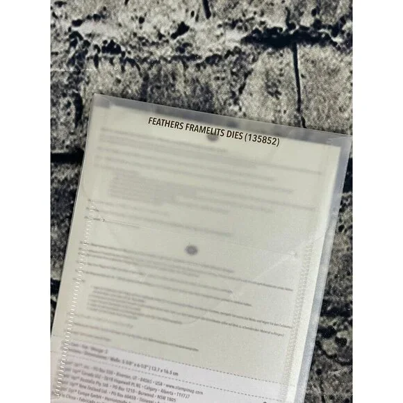 Stampin Up FOUR FEATHERS Stamp Set & FEATHERS Die Set - Picture 14 of 15